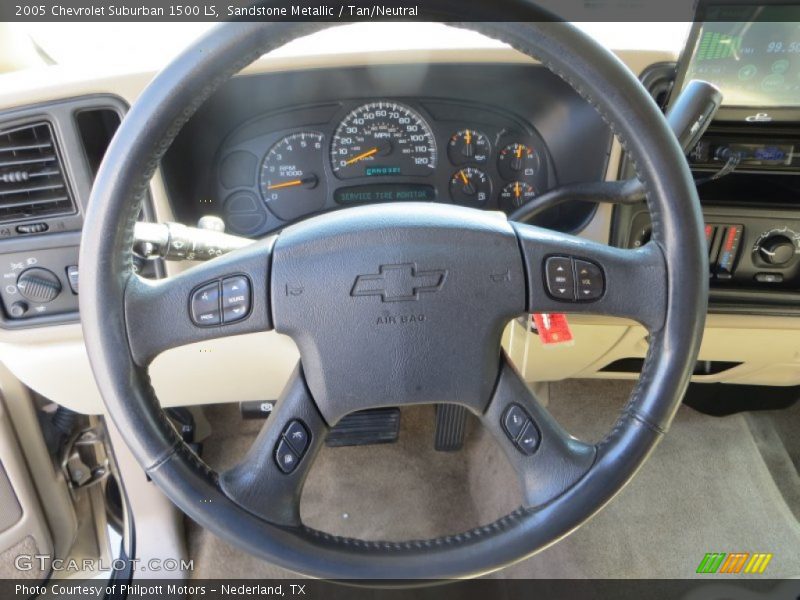 Sandstone Metallic / Tan/Neutral 2005 Chevrolet Suburban 1500 LS