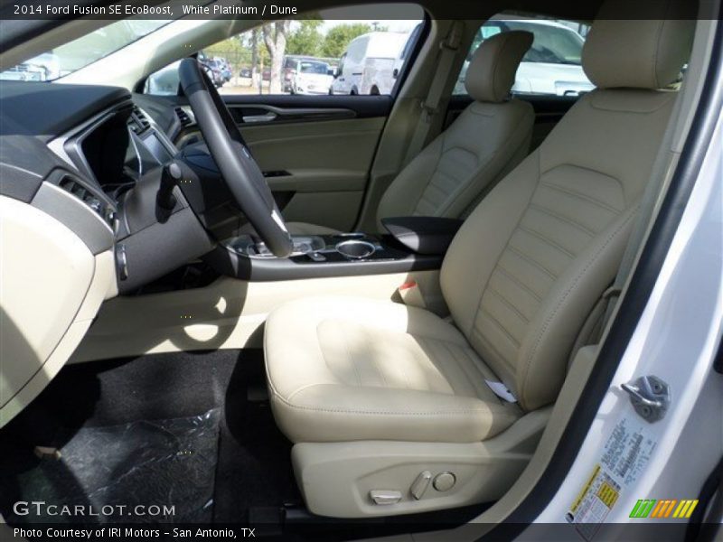 Front Seat of 2014 Fusion SE EcoBoost