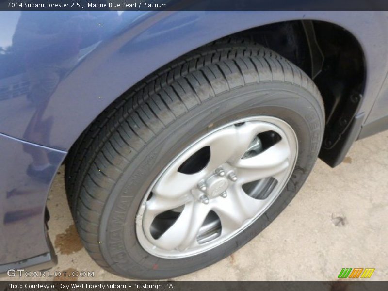 Marine Blue Pearl / Platinum 2014 Subaru Forester 2.5i