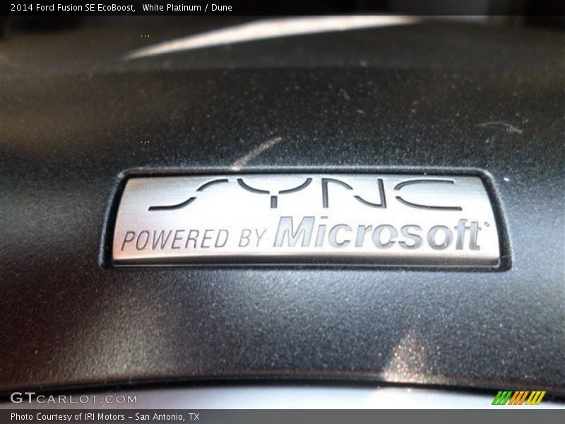 White Platinum / Dune 2014 Ford Fusion SE EcoBoost