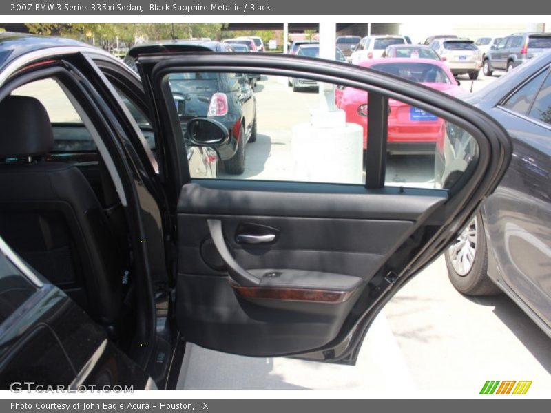 Black Sapphire Metallic / Black 2007 BMW 3 Series 335xi Sedan
