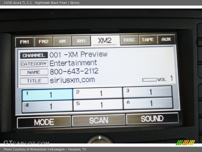 Nighthawk Black Pearl / Ebony 2008 Acura TL 3.2