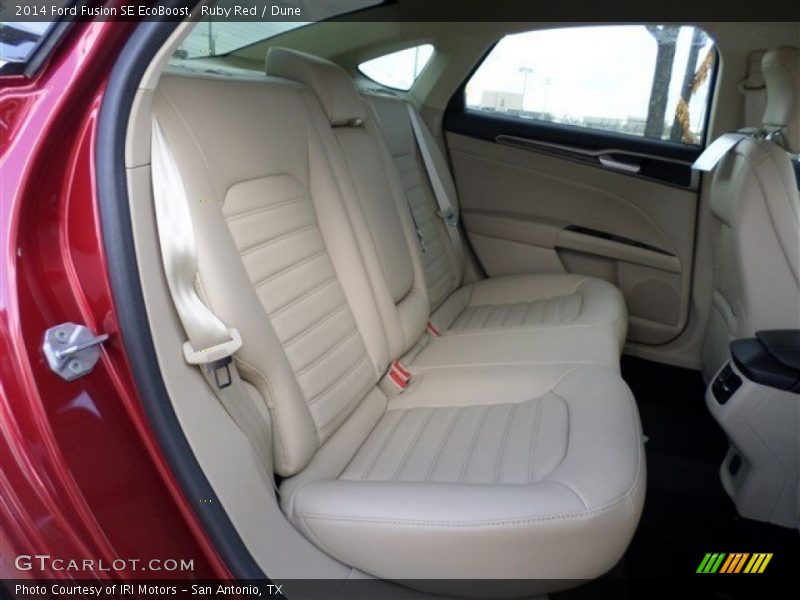 Rear Seat of 2014 Fusion SE EcoBoost
