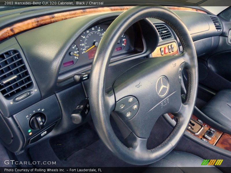 Black / Charcoal 2003 Mercedes-Benz CLK 320 Cabriolet