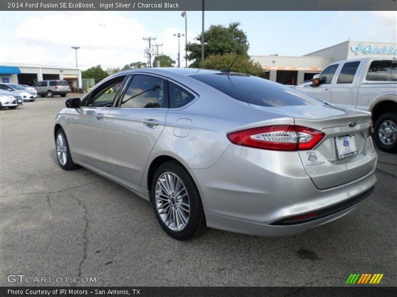 Ingot Silver / Charcoal Black 2014 Ford Fusion SE EcoBoost