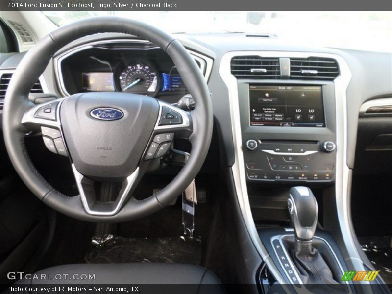 Ingot Silver / Charcoal Black 2014 Ford Fusion SE EcoBoost