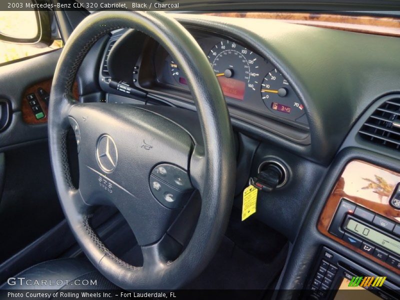 Black / Charcoal 2003 Mercedes-Benz CLK 320 Cabriolet