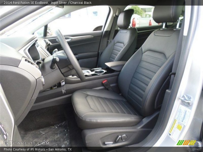 Ingot Silver / Charcoal Black 2014 Ford Fusion SE EcoBoost
