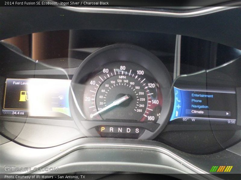 Ingot Silver / Charcoal Black 2014 Ford Fusion SE EcoBoost
