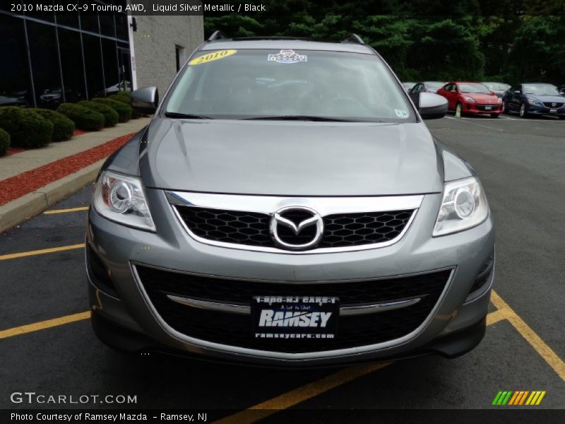 Liquid Silver Metallic / Black 2010 Mazda CX-9 Touring AWD
