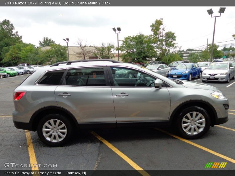 Liquid Silver Metallic / Black 2010 Mazda CX-9 Touring AWD