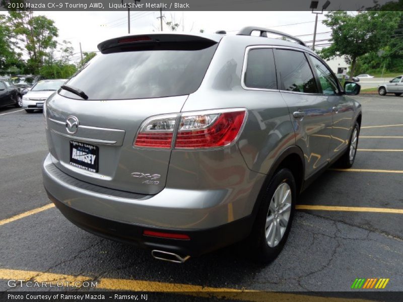 Liquid Silver Metallic / Black 2010 Mazda CX-9 Touring AWD
