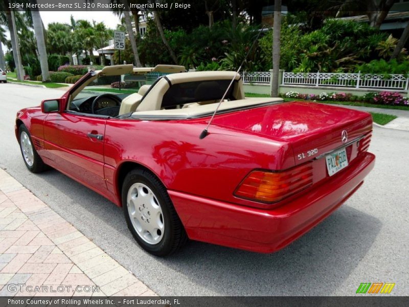 Imperial Red / Beige 1994 Mercedes-Benz SL 320 Roadster