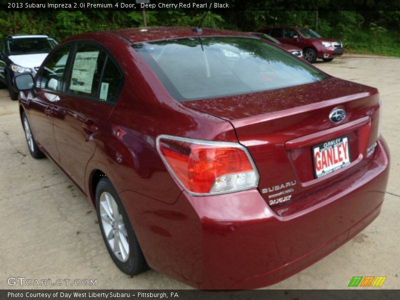 Deep Cherry Red Pearl / Black 2013 Subaru Impreza 2.0i Premium 4 Door