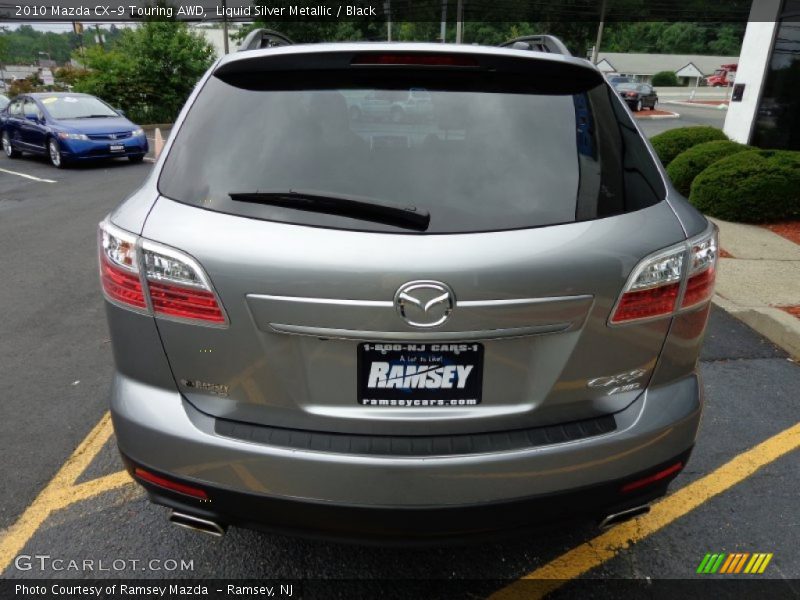 Liquid Silver Metallic / Black 2010 Mazda CX-9 Touring AWD