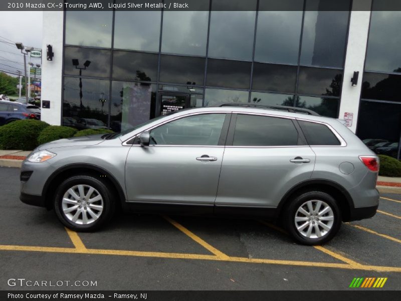 Liquid Silver Metallic / Black 2010 Mazda CX-9 Touring AWD
