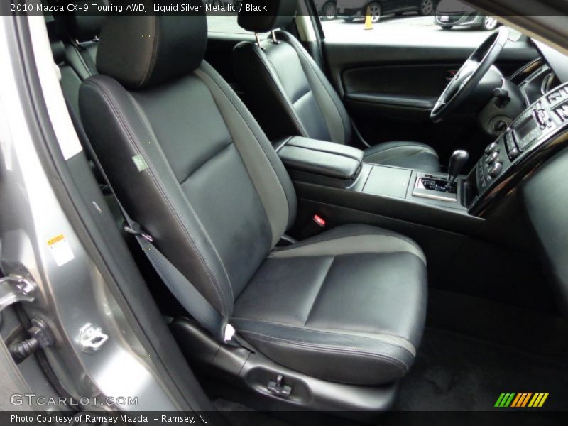 Liquid Silver Metallic / Black 2010 Mazda CX-9 Touring AWD