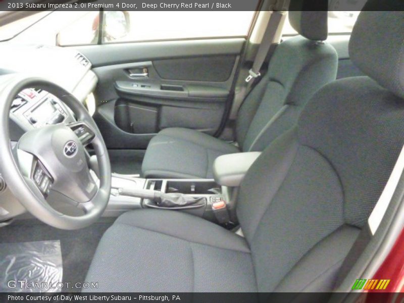Deep Cherry Red Pearl / Black 2013 Subaru Impreza 2.0i Premium 4 Door