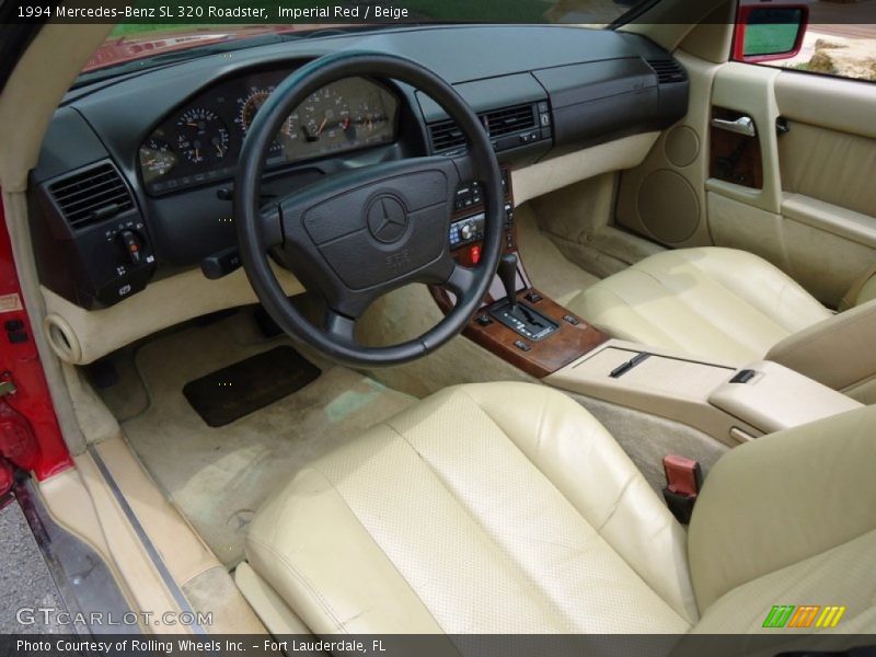 Beige Interior - 1994 SL 320 Roadster 