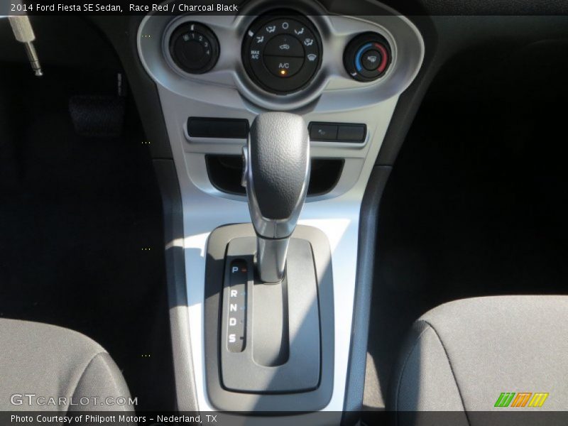 Race Red / Charcoal Black 2014 Ford Fiesta SE Sedan