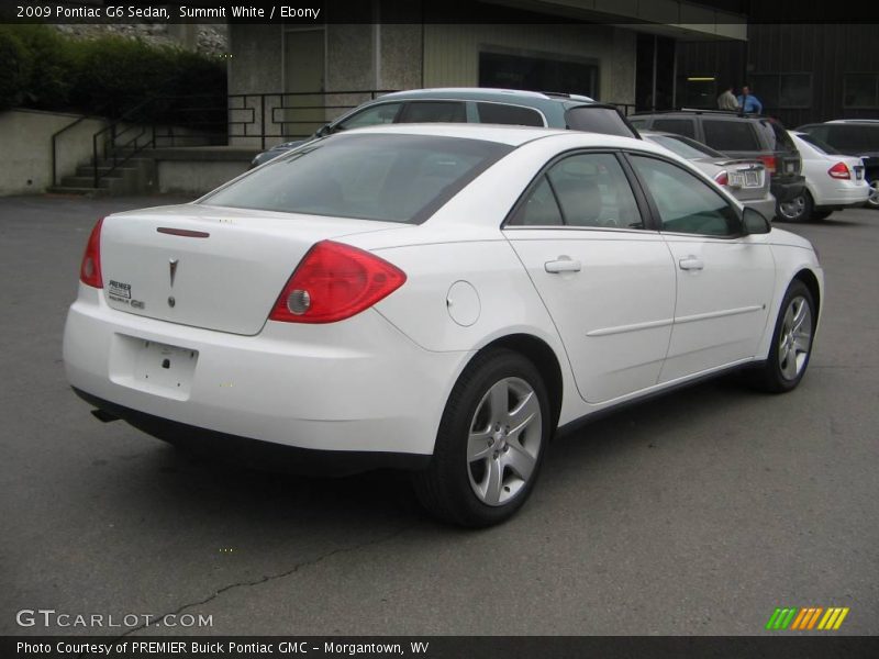 Summit White / Ebony 2009 Pontiac G6 Sedan