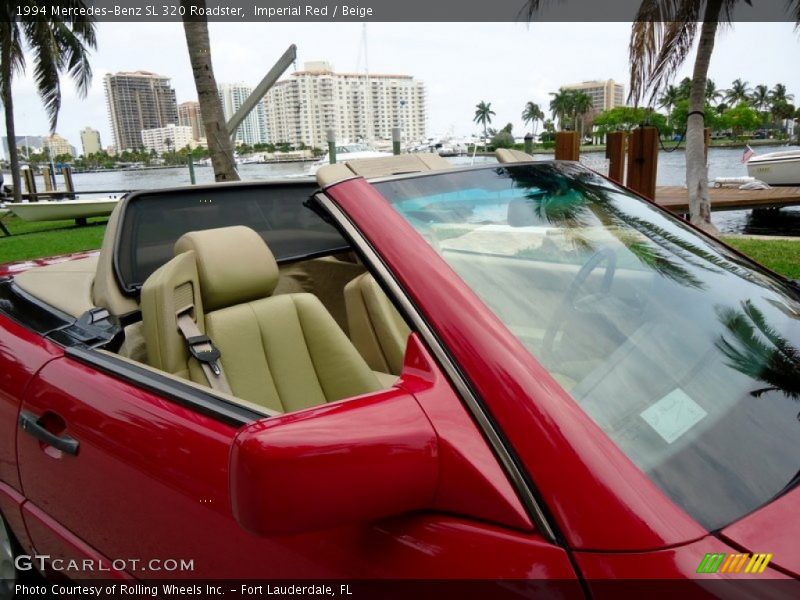 Imperial Red / Beige 1994 Mercedes-Benz SL 320 Roadster
