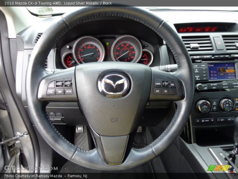 Liquid Silver Metallic / Black 2010 Mazda CX-9 Touring AWD