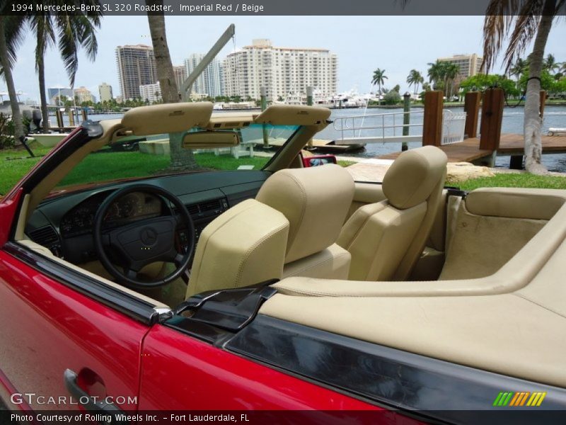 Imperial Red / Beige 1994 Mercedes-Benz SL 320 Roadster