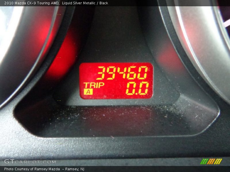 Liquid Silver Metallic / Black 2010 Mazda CX-9 Touring AWD