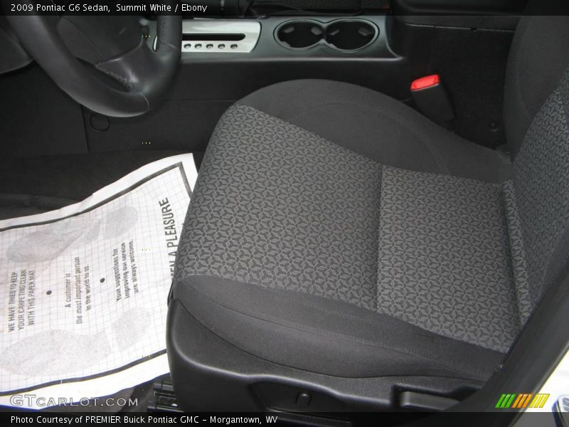 Summit White / Ebony 2009 Pontiac G6 Sedan