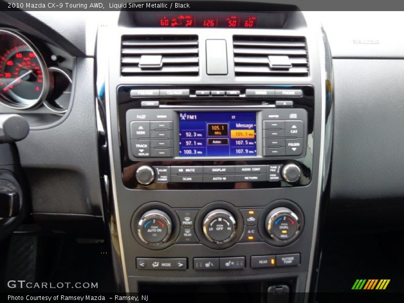 Liquid Silver Metallic / Black 2010 Mazda CX-9 Touring AWD