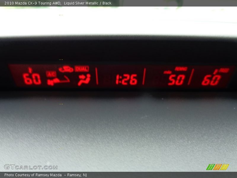 Liquid Silver Metallic / Black 2010 Mazda CX-9 Touring AWD