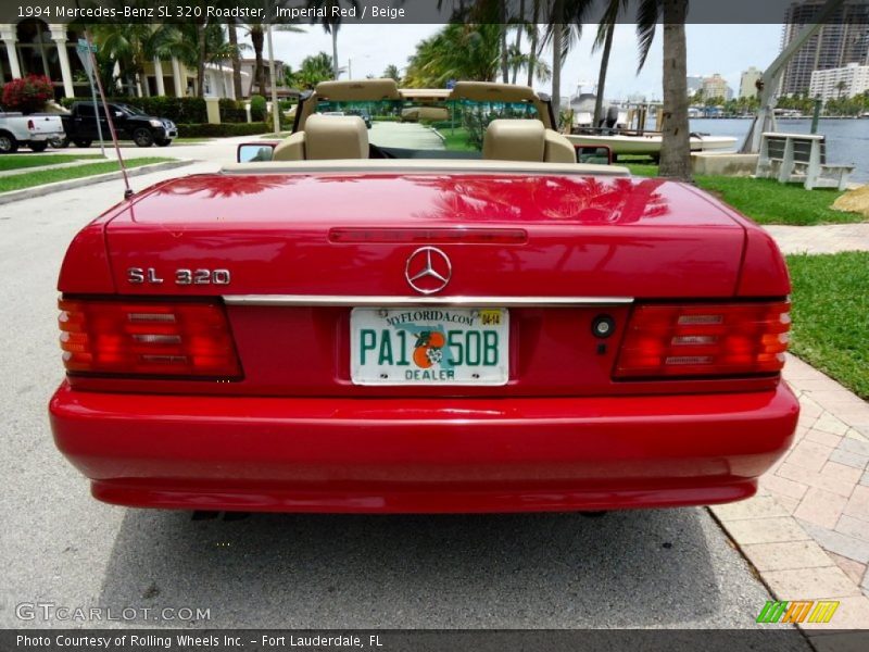 Imperial Red / Beige 1994 Mercedes-Benz SL 320 Roadster