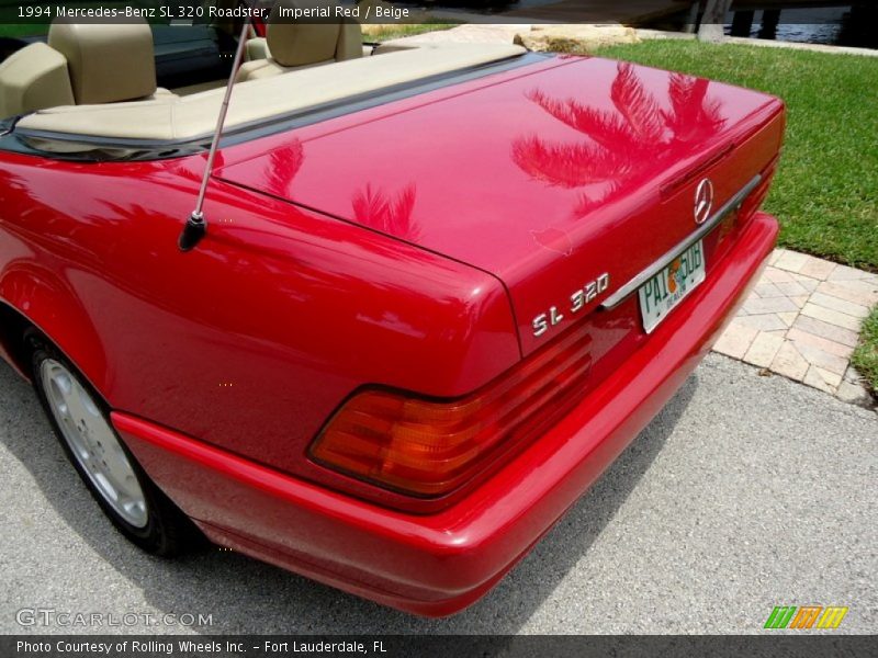 Imperial Red / Beige 1994 Mercedes-Benz SL 320 Roadster