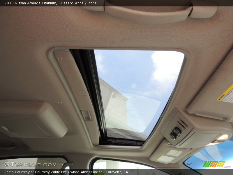 Blizzard White / Stone 2010 Nissan Armada Titanium