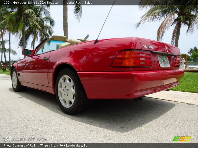 Imperial Red / Beige 1994 Mercedes-Benz SL 320 Roadster