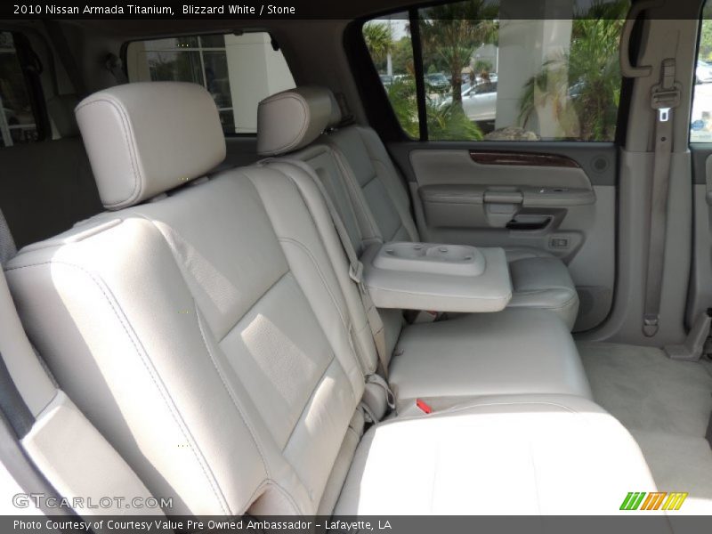 Blizzard White / Stone 2010 Nissan Armada Titanium