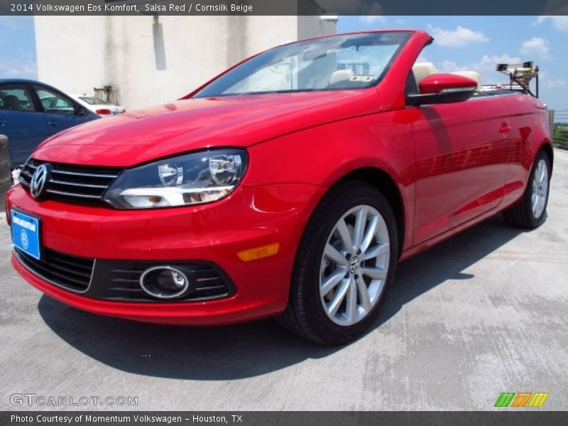 Salsa Red / Cornsilk Beige 2014 Volkswagen Eos Komfort