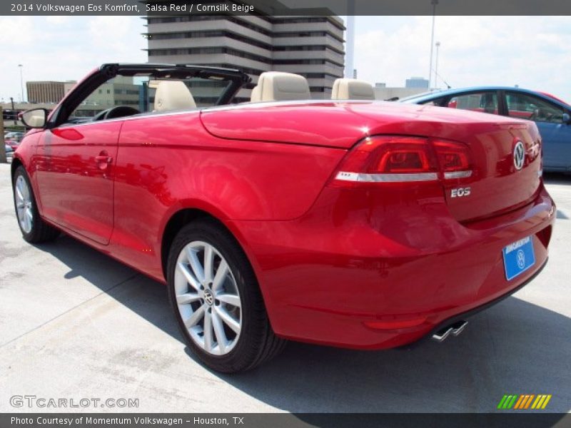 Salsa Red / Cornsilk Beige 2014 Volkswagen Eos Komfort