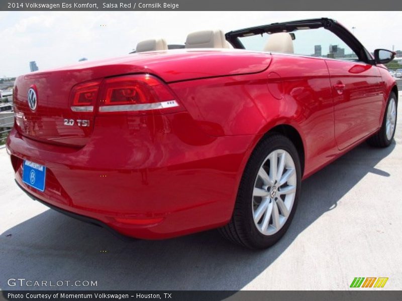 Salsa Red / Cornsilk Beige 2014 Volkswagen Eos Komfort