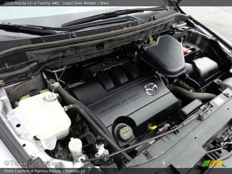 Liquid Silver Metallic / Black 2010 Mazda CX-9 Touring AWD