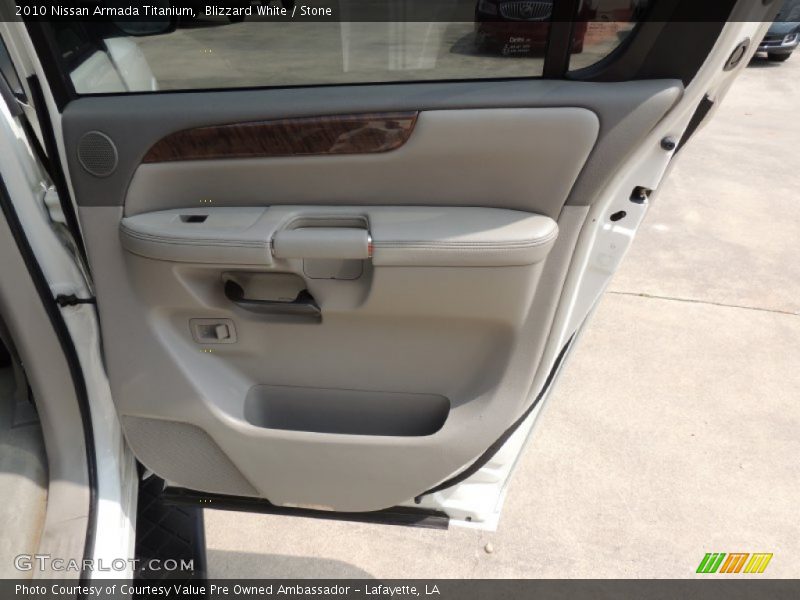 Blizzard White / Stone 2010 Nissan Armada Titanium