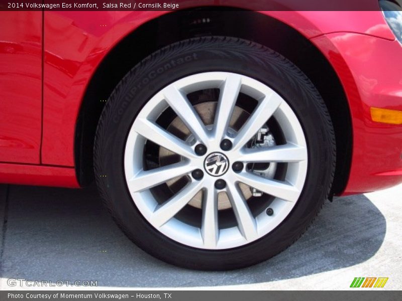 Salsa Red / Cornsilk Beige 2014 Volkswagen Eos Komfort
