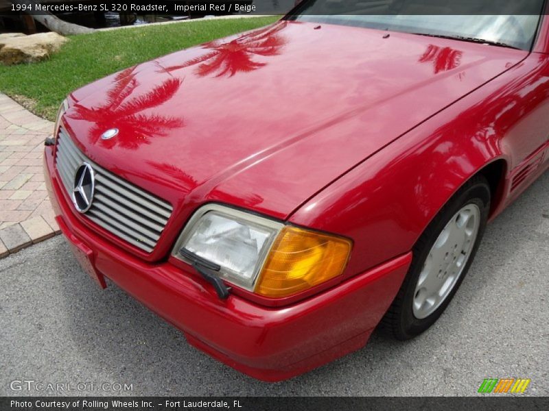 Imperial Red / Beige 1994 Mercedes-Benz SL 320 Roadster