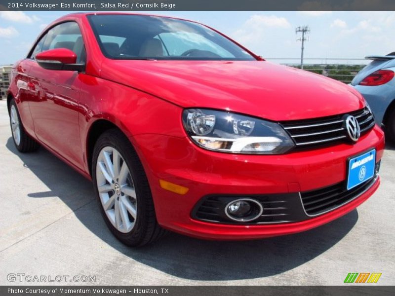 Salsa Red / Cornsilk Beige 2014 Volkswagen Eos Komfort