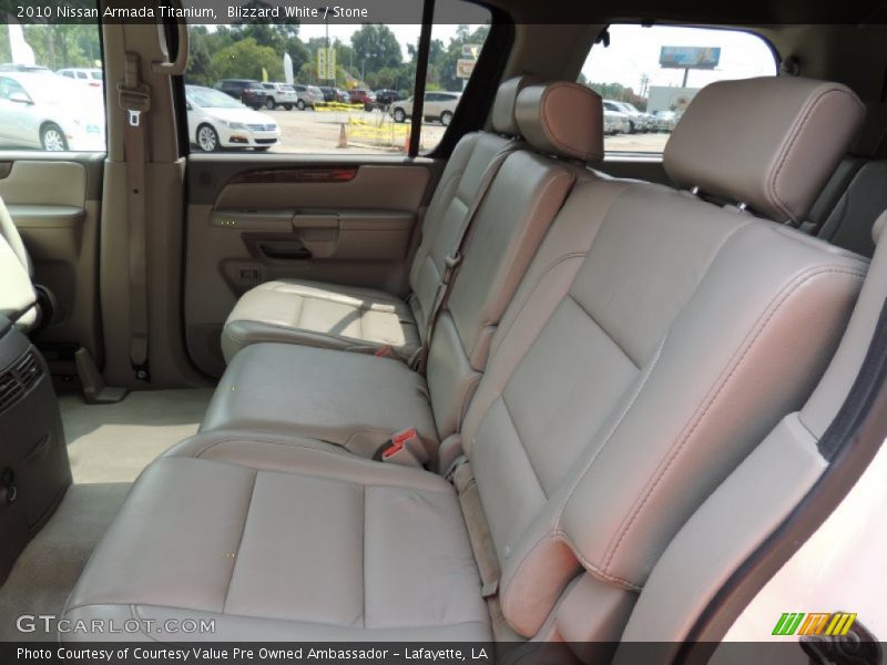 Blizzard White / Stone 2010 Nissan Armada Titanium