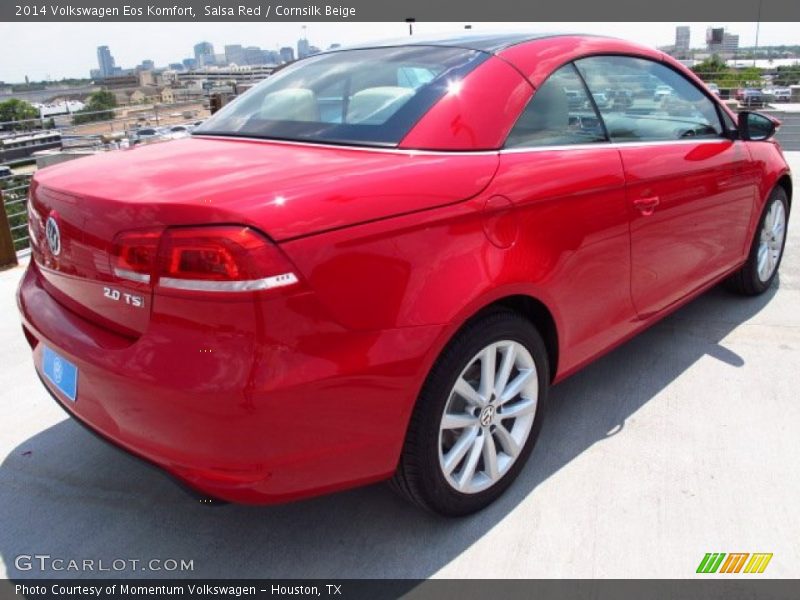 Salsa Red / Cornsilk Beige 2014 Volkswagen Eos Komfort