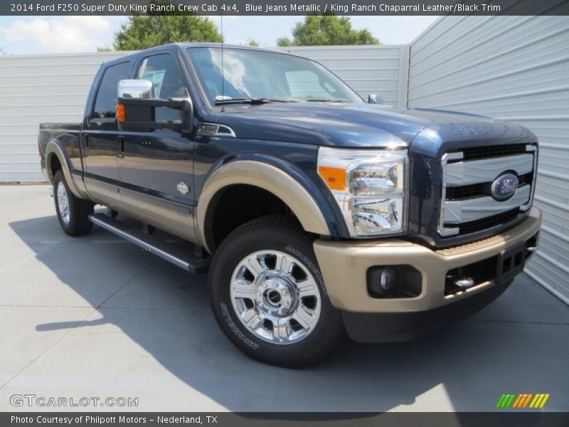 Front 3/4 View of 2014 F250 Super Duty King Ranch Crew Cab 4x4