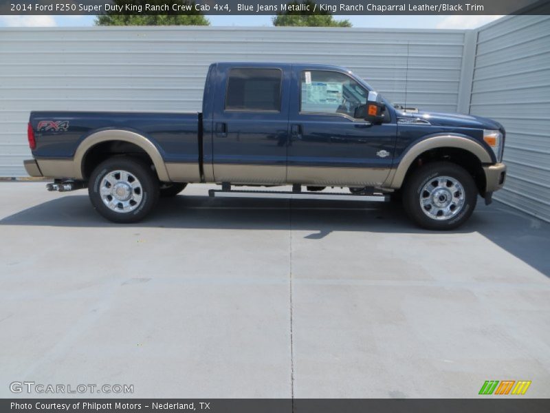  2014 F250 Super Duty King Ranch Crew Cab 4x4 Blue Jeans Metallic