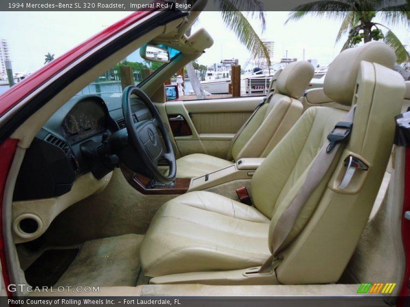 Front Seat of 1994 SL 320 Roadster